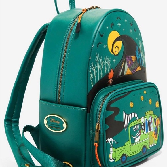 Her Universe Disney Camp Nightmare Before Christmas Bag Backpack Jack And Sally - Picture 9 of 12